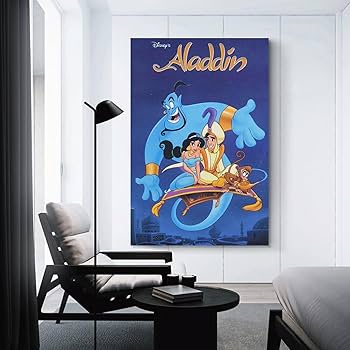 ★訳有★ アラジン 35mmフィルム+ミニポスターマット加工額装 ALADDIN ☆訳有☆ アラジン 35mmフィルム+ミニポスターマット加工額装